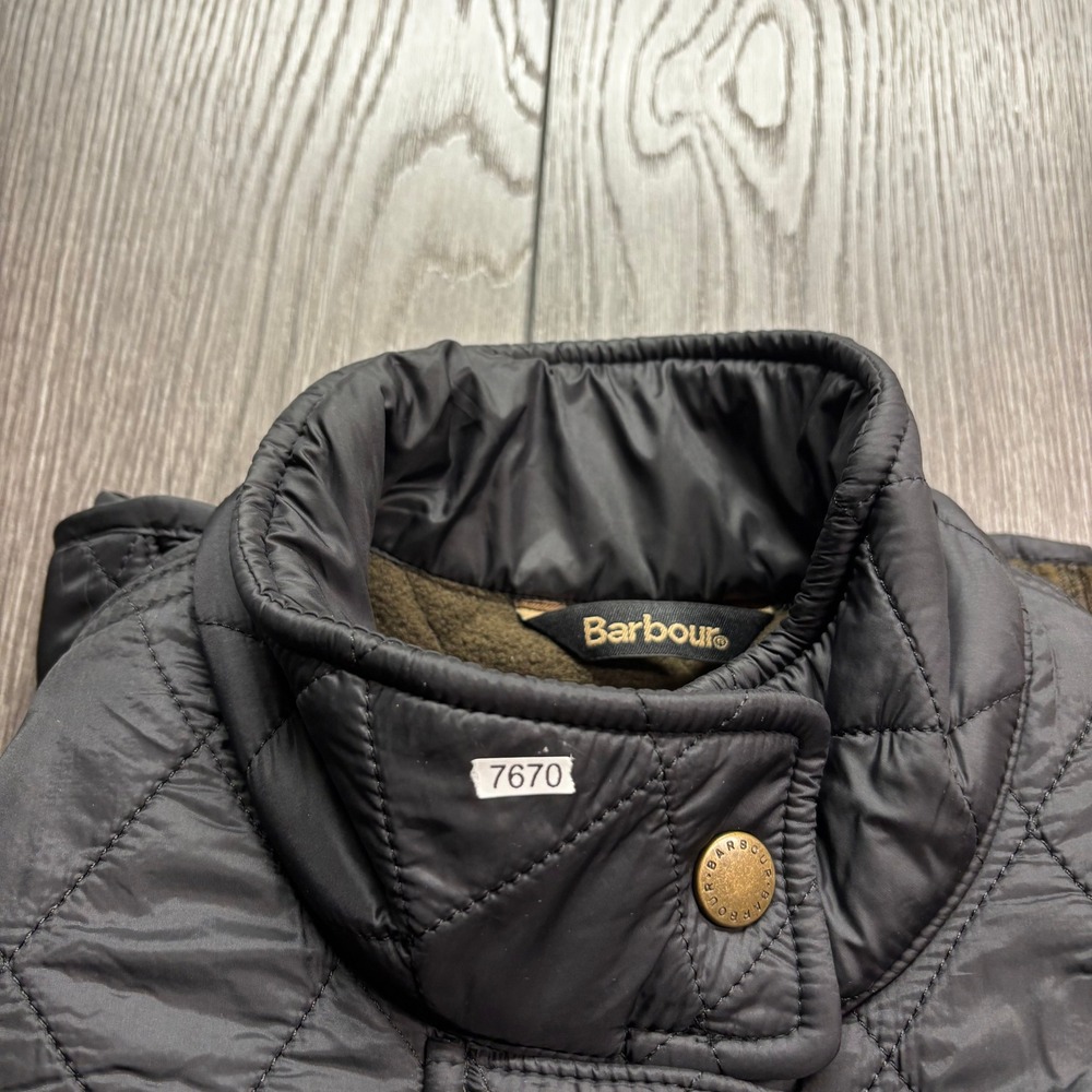 Barbour Wray Gilet Black Quilted Fleece Lined Vest LGI0017 Women US 4 UK 8 - Picture 11 of 11